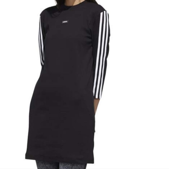 adidas Dresses & Skirts - Adidas Black 3/4 Length Sleeve Mini Dress size Medium